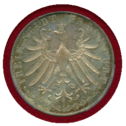 【SOLD】ドイツ フランクフルト 1849年 2グルデン 銀貨 ゲーテ生誕100年 MS63