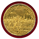 ドイツ レーゲンスブルク (1742-45) 2ダカット 金貨 都市景観 カール7世 MS63+