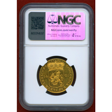 【SOLD】オランダ ユトレヒト 1760年 14グルデン 金貨 馬上の騎士 NGC MS61