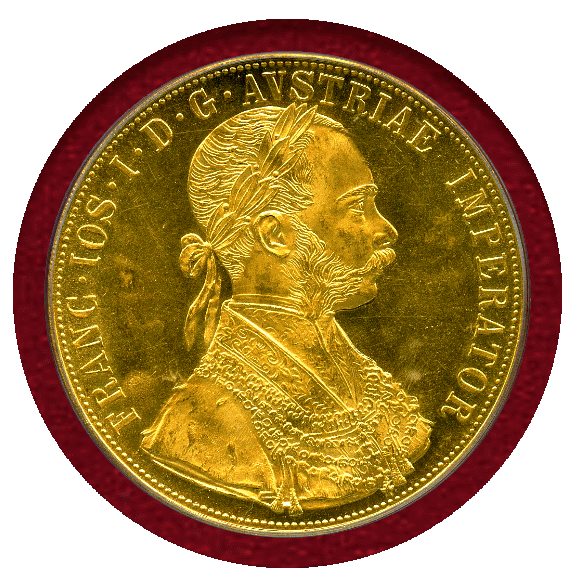 オーストリア 4ダカット金貨 1915年 4ダカット金貨 フランツ・ヨーゼフ 