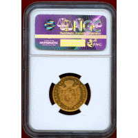 スペイン 1868年 10エスクード 金貨 イサベル2世 NGC MS61