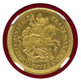 ドイツ マンスフェルト-ボルンステッド 1687年 ダカット金貨 NGC MS60
