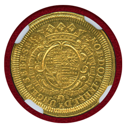 ドイツ マンスフェルト-ボルンステッド 1687年 ダカット金貨 NGC MS60