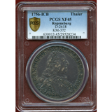 ドイツ レーゲンスブルク 1756ICB ターラー銀貨 都市景観 PCGS XF45