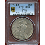 ドイツ ザクセン 1796IEC ターラー 銀貨 フリードリヒ・アウグスト AU58