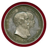 【SOLD】イギリス 1855年 ヴィクトリア女王、ナポレオン3世 銀メダル SP63