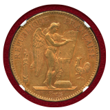 フランス 1910A 100フラン 金貨 エンジェル NGC AU58