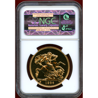 イギリス 1986年 5ポンド 金貨 エリザベス2世 NGC MS67