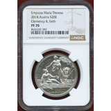 オーストリア 2018年 20ユーロ銀貨 マリア・テレジア生誕 300周年 PF70