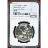 オーストリア 2018年 20ユーロ銀貨 マリア・テレジア生誕 300周年 PF70