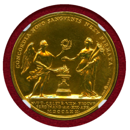 【SOLD】オーストリア 1958(1770)年 マリー・アントワネットご成婚記念金メダル MS62