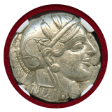 【SOLD】古代ギリシャ アッティカ アテネ 455-440BC 4ドラクマ フクロウ Ch XF