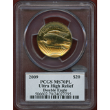 アメリカ 2009年 $20 金貨 ウルトラハイレリーフ MS70PL Mercanti サイン