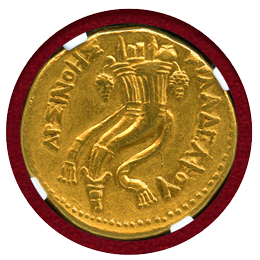 プトレマイオス朝 紀元前270-68 アルシノエ2世 オクタドラクマ 金貨 XF