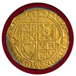 【SOLD】イギリス 1620-21年 ローレル 金貨 ジェームズ1世 PCGS AU53