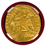 【SOLD】イタリア 1343-54年 ダカット 金貨 アンドレア・ダンドロ NGC MS62