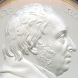 【SOLD】イギリス 1834年 ジョン・フラー追悼 銀メダル マットプルーフ W.Wyon作