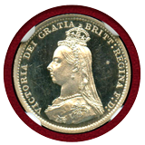 【SOLD】イギリス 1887年 3ペンス 銀貨 ヴィクトリアジュビリー NGC PF65UC