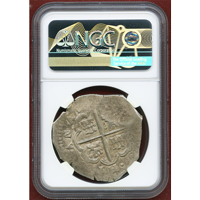 【SOLD】スペイン セビリア 1620年8レアル コブ銀貨 フェリペ3世 NGC MS62