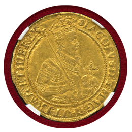 イギリス 1605-06年 ユナイト 金貨 ジェームズ1世 NGC MS62
