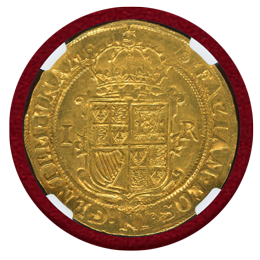 イギリス 1605-06年 ユナイト 金貨 ジェームズ1世 NGC MS62