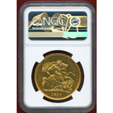 イギリス 1887年 5ポンド 金貨 ヴィクトリア ジュビリーヘッド NGC MS61