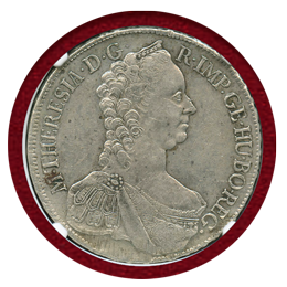 オーストリア ウィーン 1765年 ターラー銀貨 マリア・テレジア NGC AU53