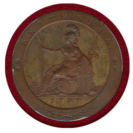 イギリス 1797年 試作 ペニー銅貨 プルーフ ジョージ3世 車輪銭 PCGS PR64
