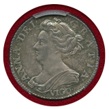 イギリス 1703年 6ペンス 銀貨 アン女王 VIGO PCGS MS64