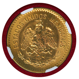 メキシコ 1959年 10ペソ 金貨 リストライク イダルゴ NGC MS64