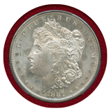 アメリカ 1881-S $1 銀貨 モルガンダラー PCGS MS66