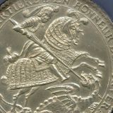 ドイツ ザクセン 1678年 ターラー 銀貨 聖ジョージの竜退治 NGC UNC DETAILS