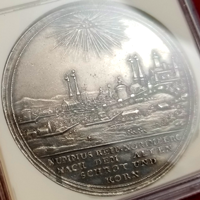 【SOLD】ドイツ ニュルンベルク ND(1688年) ターラー 銀貨 都市景観 NGC AU 55