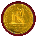 イタリア 1854年 3デュカティ 金貨 フェルディナンド2世 MS63