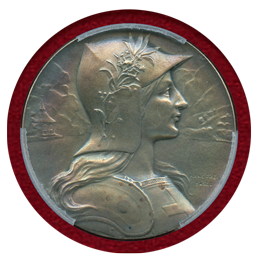 スイス 連邦射撃祭 1901年 銀メダル ルツェルン PCGS SP63