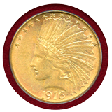 【SOLD】アメリカ 1916S 10ドル 金貨 インディアンヘッド PCGS AU55