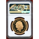イギリス 2018年 5ポンド金貨 エリザベス2世戴冠65周年記念 NGC PF70UC