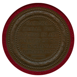 イギリス 1856年 ヴィクトリア女王 W.Wyon アート勲章 銅メダル MS64BN