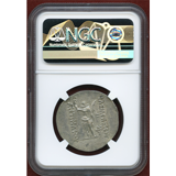 バクトリア王国 180-165 BC テトラドラクマ銀貨 アンティマコス1世 Ch AU