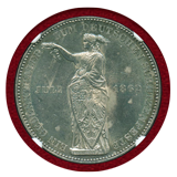 【SOLD】ドイツ フランクフルト 1862年 ターラー 銀貨 ドイツ連邦射撃祭 NGC MS62