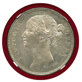 英領インド 1840(B&C) ルピー 銀貨 ヴィクトリア NGC MS63