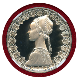 イタリア 1985R 500リレ 銀貨 コロンブスの船 NGC PF69UC