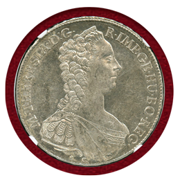 【SOLD】オーストリア 1765G SC ターラー銀貨 マリア・テレジア NGC MS61