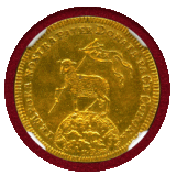【SOLD】ドイツ ニュルンベルク (1700) ダカット 金貨 神の子羊 UNC DETAILS