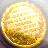 【SOLD】ドイツ フランクフルト 1796年 ダカット 金貨 都市景観 PCGS MS62