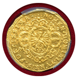 神聖ローマ帝国 フランクフルト 1638年 ダカット金貨 PCGS MS64
