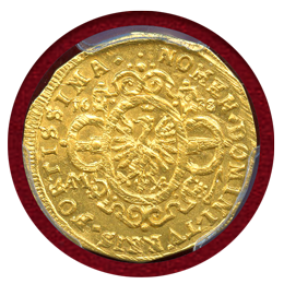 神聖ローマ帝国 フランクフルト 1638年 ダカット金貨 PCGS MS64