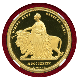 中国 瀋陽 1996年 ギルトメダル ウナとライオン NGC MS69,MS68