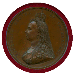 イギリス 1887年 銅メダル ヴィクトリア女王即位50周年記念 NGC MS66BN