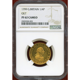 イギリス 1799年 1/4ペニー 銅貨 Gilt ジョージ3世 NGC PF62CAMEO